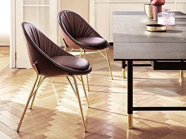【カリガリス/Calligaris / GOODS】のLILLY / リリー CS/2003 人気、トレンドファッション・服の通販 founy(ファニー) 　送料無料　Free Shipping　クッション　Cushion　スタイリッシュ　Stylish　フレーム　Flame　ベルベット　Velvet　ホーム・キャンプ・アウトドア・お取り寄せ　Home,Garden,Outdoor,Camping Gear　家具・インテリア　Furniture　チェア・椅子　Chair　ダイニングチェア　Dining Chair　other-4|ID: prp329100000008111 ipo3291000000031546391