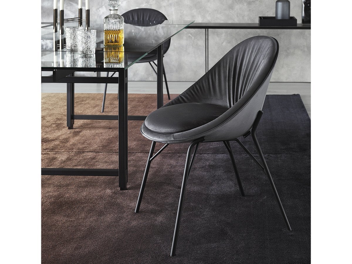 【カリガリス/Calligaris / GOODS】のLILLY / リリー CS/2003 人気、トレンドファッション・服の通販 founy(ファニー) 　送料無料　Free Shipping　クッション　Cushion　スタイリッシュ　Stylish　フレーム　Flame　ベルベット　Velvet　ホーム・キャンプ・アウトドア・お取り寄せ　Home,Garden,Outdoor,Camping Gear　家具・インテリア　Furniture　チェア・椅子　Chair　ダイニングチェア　Dining Chair　other-5|ID: prp329100000008111 ipo3291000000031546392