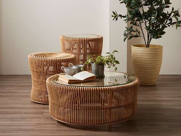 【フライミーヴィラ/FLYMEe Villa / GOODS】のRattan Living Table / ラタン リビングテーブル e45017 インテリア・キッズ・メンズ・レディースファッション・服の通販 founy(ファニー) 　送料無料　Free Shipping　ガラス　Glass　テーブル　Table　ラタン　Rattan　ホーム・キャンプ・アウトドア・お取り寄せ　Home,Garden,Outdoor,Camping Gear　家具・インテリア　Furniture　テーブル　Table　ローテーブル・センターテーブル　Low Table/Center Table　参考イメージ|ID: prp329100000008133 ipo3291000000029425516