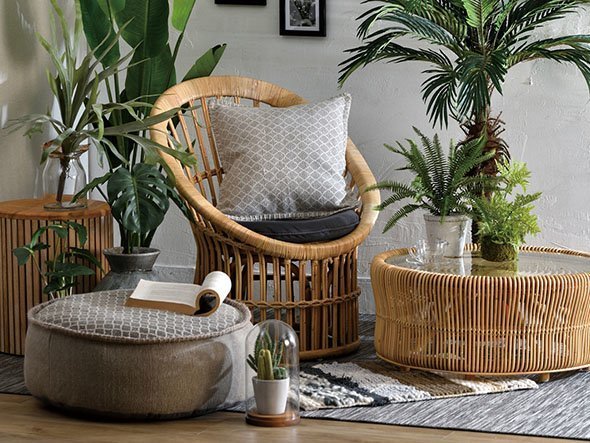 【フライミーヴィラ/FLYMEe Villa / GOODS】のRattan Living Table / ラタン リビングテーブル e45017 インテリア・キッズ・メンズ・レディースファッション・服の通販 founy(ファニー) 　送料無料　Free Shipping　ガラス　Glass　テーブル　Table　ラタン　Rattan　ホーム・キャンプ・アウトドア・お取り寄せ　Home,Garden,Outdoor,Camping Gear　家具・インテリア　Furniture　テーブル　Table　ローテーブル・センターテーブル　Low Table/Center Table　参考イメージ|ID: prp329100000008133 ipo3291000000029425518