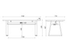 【ビス/BIS / GOODS】のLD Table / LDテーブル 寸法図「幅154cm」|ID:prp329100000008198
