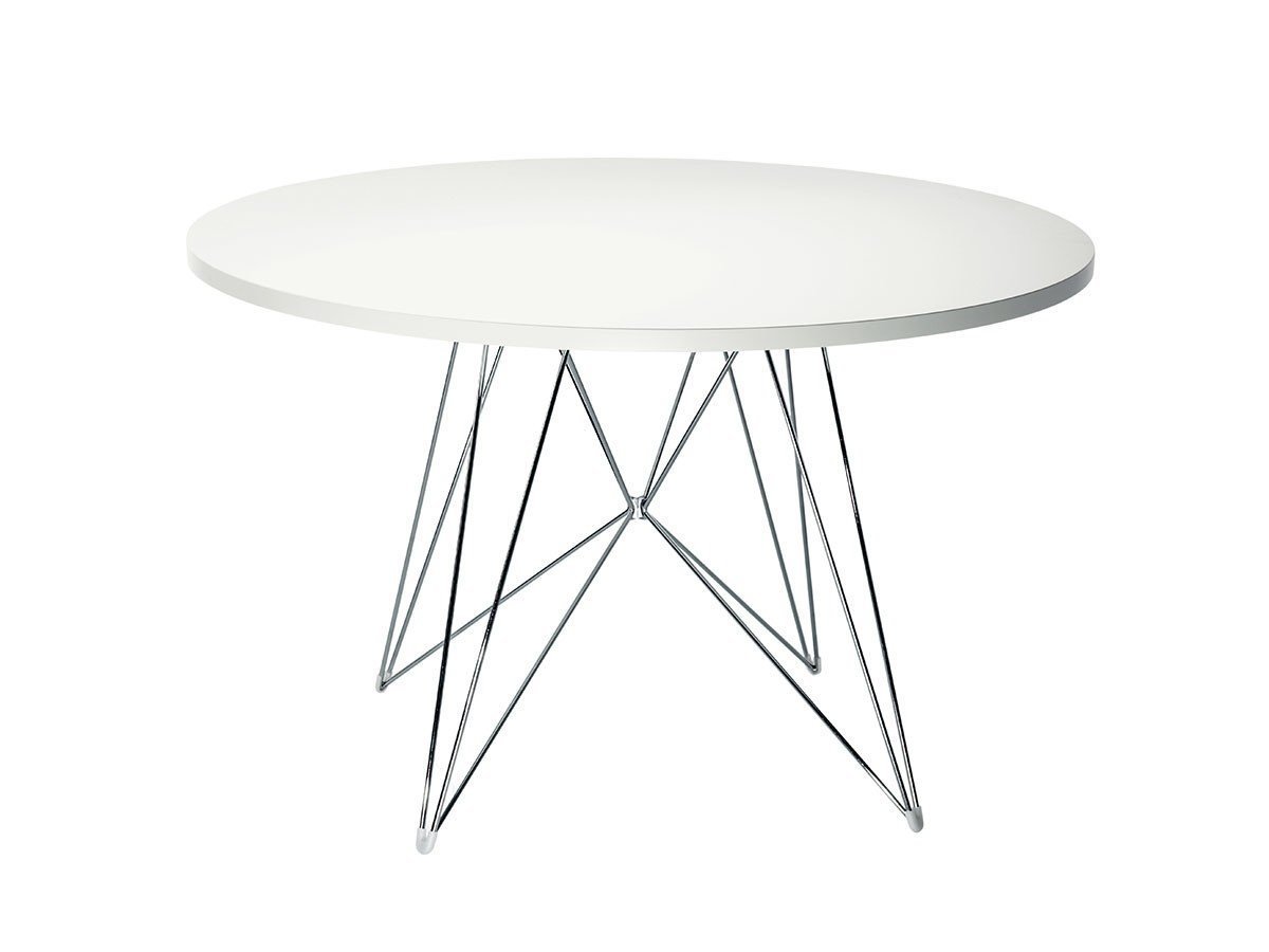 【マジス/MAGIS / GOODS】のXZ3 / XZ3 丸型テーブル インテリア・キッズ・メンズ・レディースファッション・服の通販 founy(ファニー) 　スタイリッシュ　Stylish, Fashionable　テーブル　Table, Dining Table　モダン　Modern, Contemporary　ラウンド　Round, Round Neck　ホーム・キャンプ・アウトドア・お取り寄せ　Home Living / Home & Lifestyle / Camping Gear / Outdoor Camping　家具・インテリア　Home Furniture & Interior. Stylish & Functional Living Spaces　テーブル　Dining, Coffee & Side Tables　ダイニングテーブル・食卓テーブル　Dining Tables　天板ホワイト、脚クロム|ID: prp329100000008236 ipo3291000000036818042