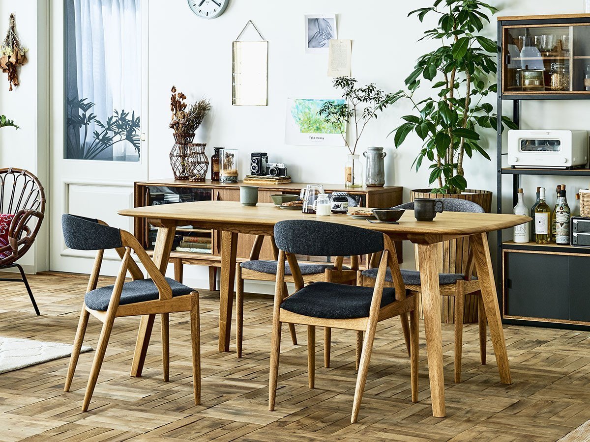 【クラッシュゲート/CRASH GATE / GOODS】のDECKE DINING TABLE / デッケ ダイニングテーブル 四角型 幅152cm(WF-1 / ナチュラル) 人気、トレンドファッション・服の通販 founy(ファニー) 　オイル　Oil　シンプル　Simple　テーブル　Table　バランス　Balance　フォルム　Form　ホーム・キャンプ・アウトドア・お取り寄せ　Home,Garden,Outdoor,Camping Gear　家具・インテリア　Furniture　テーブル　Table　ダイニングテーブル　Dining Table　other-3|ID: prp329100000008255 ipo3291000000031494448