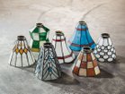 【フライミー ファクトリー/FLYMEe Factory / GOODS】のCUSTOM SERIES 4 Cross Ceiling Lamp × Stained Glass Checker / カスタムシリーズ 4灯クロスシーリングランプ × ステンドグラス(チェッカー) ステンドグラスシリーズ|ID: prp329100000008275 ipo3291000000033049862