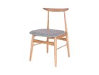 【アデペシュ/a.depeche / GOODS】のSORM dining chair / ソルム ダイニングチェア フレームナチュラル、張地:ヘリンボーンチャコールグレー|ID: prp329100000008283 ipo3291000000034640300