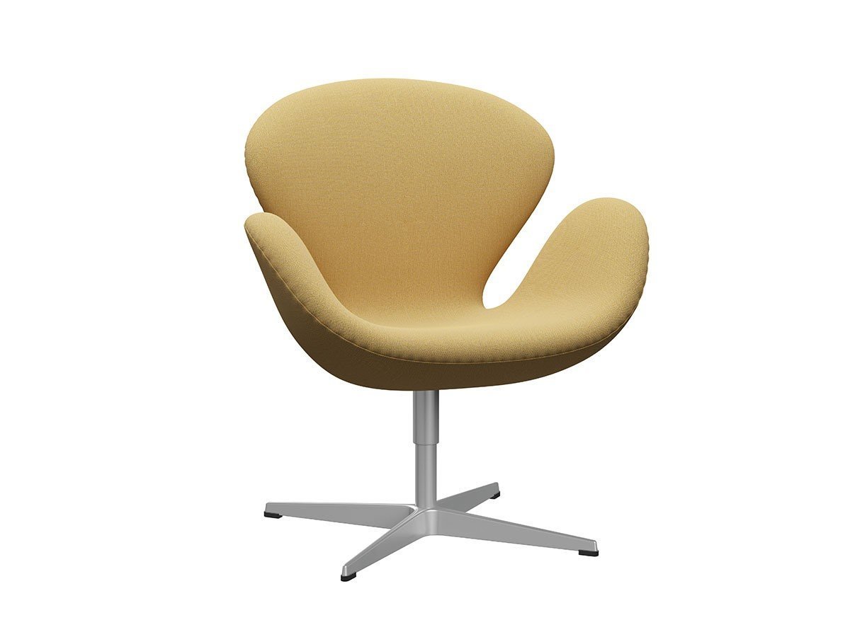 【フリッツ ハンセン/FRITZ HANSEN / GOODS】のSWAN / スワンチェア ラウンジチェア 3320 インテリア・キッズ・メンズ・レディースファッション・服の通販 founy(ファニー) 　ファブリック　Fabric, Textile　フォーム　Form　おすすめ　Recommended / Our Picks　ホーム・キャンプ・アウトドア・お取り寄せ　Home Living / Home & Lifestyle / Camping Gear / Outdoor Camping　家具・インテリア　Home Furniture & Interior. Stylish & Functional Living Spaces　チェア・椅子　Seating & Chairs　ラウンジチェア・リクライナー　Lounge Chairs / Recliners　張地:1110 イエロー(クリスチャンハウン)、脚部:シルバーグレー|ID: prp329100000008303 ipo3291000000036606033