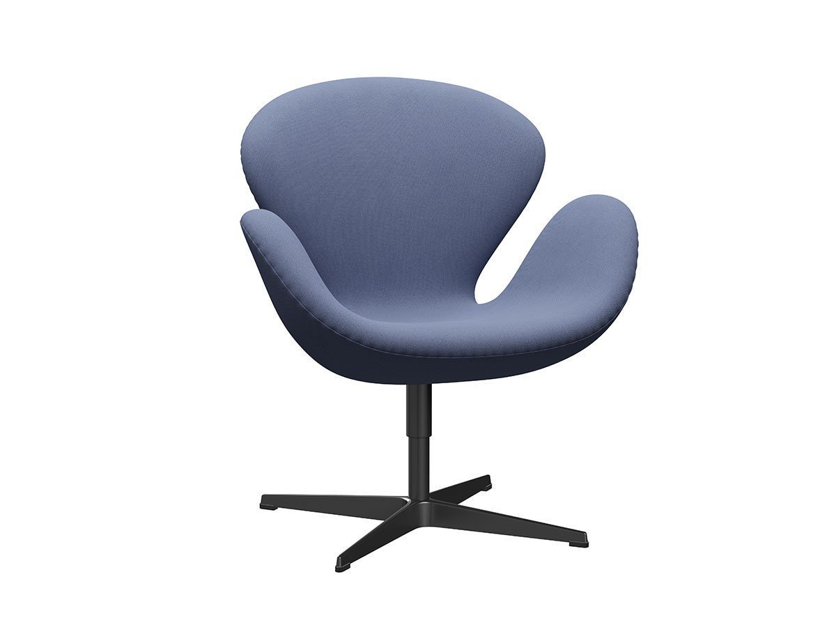 【フリッツ ハンセン/FRITZ HANSEN / GOODS】のSWAN / スワンチェア ラウンジチェア 3320 インテリア・キッズ・メンズ・レディースファッション・服の通販 founy(ファニー) 　ファブリック　Fabric, Textile　フォーム　Form　おすすめ　Recommended / Our Picks　ホーム・キャンプ・アウトドア・お取り寄せ　Home Living / Home & Lifestyle / Camping Gear / Outdoor Camping　家具・インテリア　Home Furniture & Interior. Stylish & Functional Living Spaces　チェア・椅子　Seating & Chairs　ラウンジチェア・リクライナー　Lounge Chairs / Recliners　張地:1151 ライトブルーユニ(クリスチャンハウン)、脚部:ブラック|ID: prp329100000008303 ipo3291000000036606082