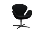 【フリッツ ハンセン/FRITZ HANSEN / GOODS】のSWAN / スワンチェア ラウンジチェア 3320 張地:1175 ブラックユニ(クリスチャンハウン)、脚部:ブラック|ID: prp329100000008303 ipo3291000000037066551