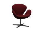 【フリッツ ハンセン/FRITZ HANSEN / GOODS】のSWAN / スワンチェア ラウンジチェア 3320 張地:1140 レッドユニ(クリスチャンハウン)、脚部:ブラック|ID: prp329100000008303 ipo3291000000037066575