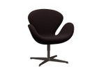 【フリッツ ハンセン/FRITZ HANSEN / GOODS】のSWAN / スワンチェア ラウンジチェア 3320 張地:1142 ダークレッドユニ(クリスチャンハウン)、脚部:ウォームグラファイト|ID: prp329100000008303 ipo3291000000037066579
