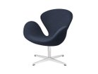 【フリッツ ハンセン/FRITZ HANSEN / GOODS】のSWAN / スワンチェア ラウンジチェア 3320 張地:1154 ブルー(クリスチャンハウン)、脚部:サテン仕上|ID: prp329100000008303 ipo3291000000037066587