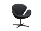 【フリッツ ハンセン/FRITZ HANSEN / GOODS】のSWAN / スワンチェア ラウンジチェア 3320 張地:1174 ダークグレー(クリスチャンハウン)、脚部:ブラック|ID: prp329100000008303 ipo3291000000037066602