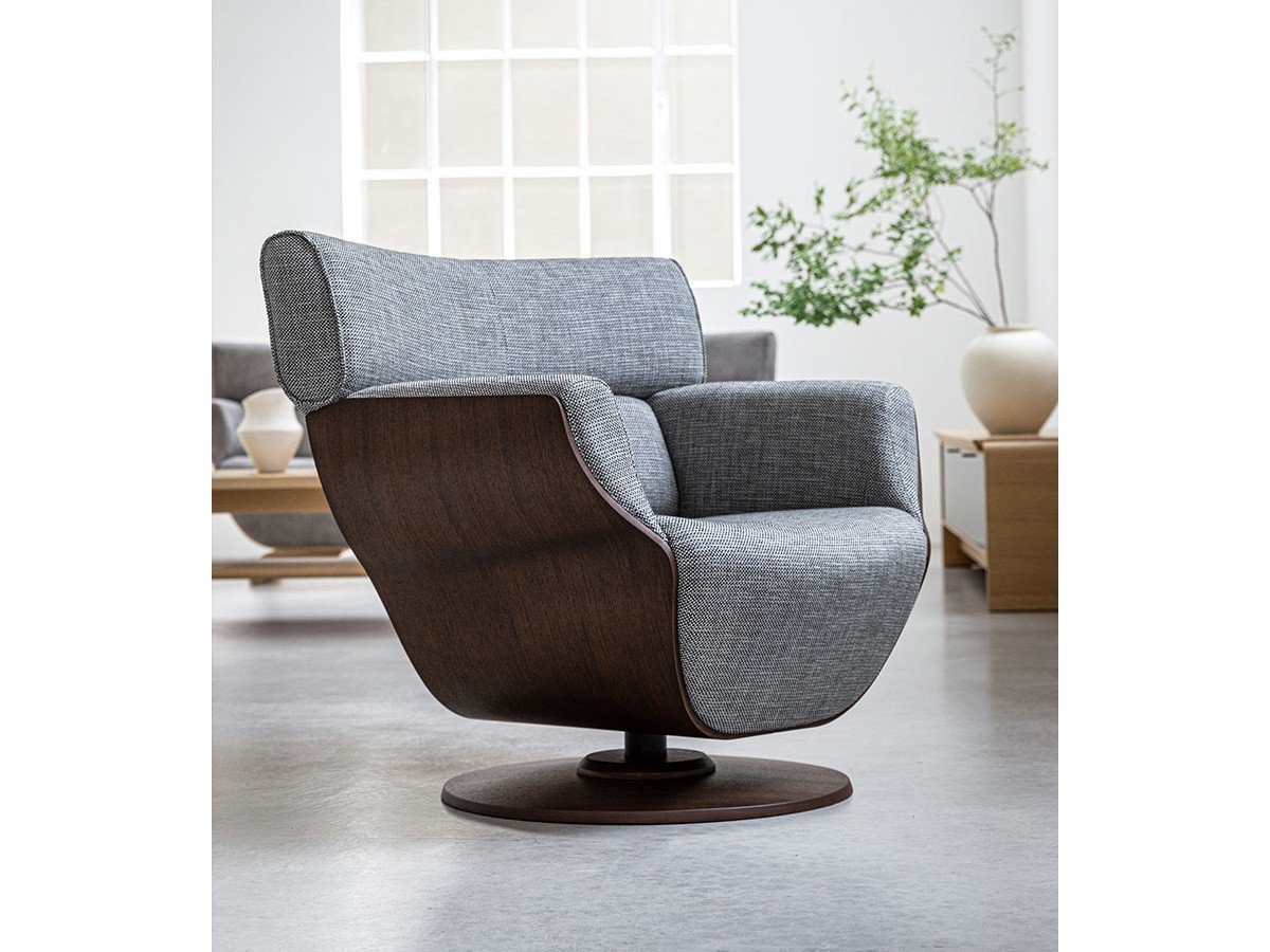 【冨士ファニチア/FUJI FURNITURE / GOODS】のTapio Round Sofa / タピオ 1人掛けラウンドソファ インテリア・キッズ・メンズ・レディースファッション・服の通販 founy(ファニー) 　ウッド　Wooden Design　クッション　Cushion, Throw Pillow　フレーム　Frame, Outline　ラウンド　Round, Round Neck　ホーム・キャンプ・アウトドア・お取り寄せ　Home Living / Home & Lifestyle / Camping Gear / Outdoor Camping　家具・インテリア　Home Furniture & Interior. Stylish & Functional Living Spaces　ソファー　Couches & Sofas　フレーム:WP / ウォールナット材(ウレタン塗装)、張地:|ID: prp329100000008391 ipo3291000000036854360