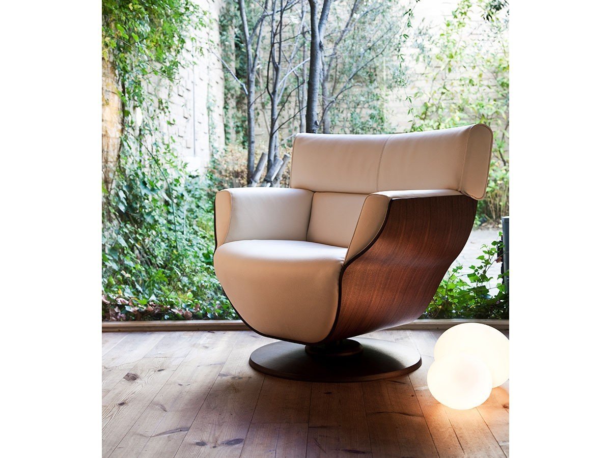 【冨士ファニチア/FUJI FURNITURE / GOODS】のTapio Round Sofa / タピオ 1人掛けラウンドソファ インテリア・キッズ・メンズ・レディースファッション・服の通販 founy(ファニー) 　ウッド　Wooden Design　クッション　Cushion, Throw Pillow　フレーム　Frame, Outline　ラウンド　Round, Round Neck　ホーム・キャンプ・アウトドア・お取り寄せ　Home Living / Home & Lifestyle / Camping Gear / Outdoor Camping　家具・インテリア　Home Furniture & Interior. Stylish & Functional Living Spaces　ソファー　Couches & Sofas　フレーム:WP / ウォールナット材(ウレタン塗装)、張地:|ID: prp329100000008391 ipo3291000000036854361