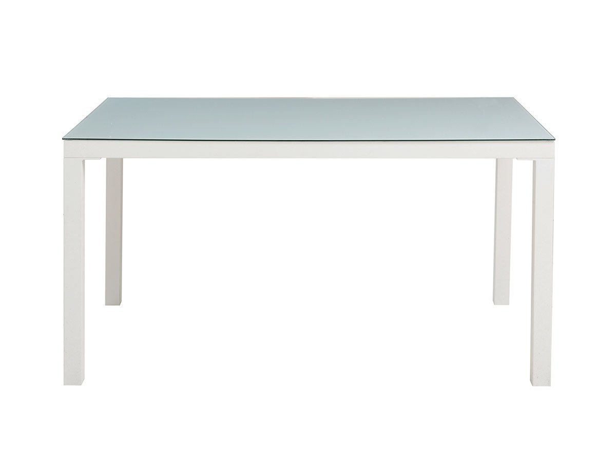 【フライミールーム/FLYMEe Room / GOODS】のDINING TABLE W135 / ダイニングテーブル 幅135cm f41203 インテリア・キッズ・メンズ・レディースファッション・服の通販 founy(ファニー) 　送料無料　Free Shipping　ガラス　Glass　テーブル　Table　デスク　Desk　フレーム　Flame　モダン　Modern　ワーク　Work　ホーム・キャンプ・アウトドア・お取り寄せ　Home,Garden,Outdoor,Camping Gear　家具・インテリア　Furniture　テーブル　Table　ダイニングテーブル　Dining Table　ホワイト|ID: prp329100000008546 ipo3291000000030181937