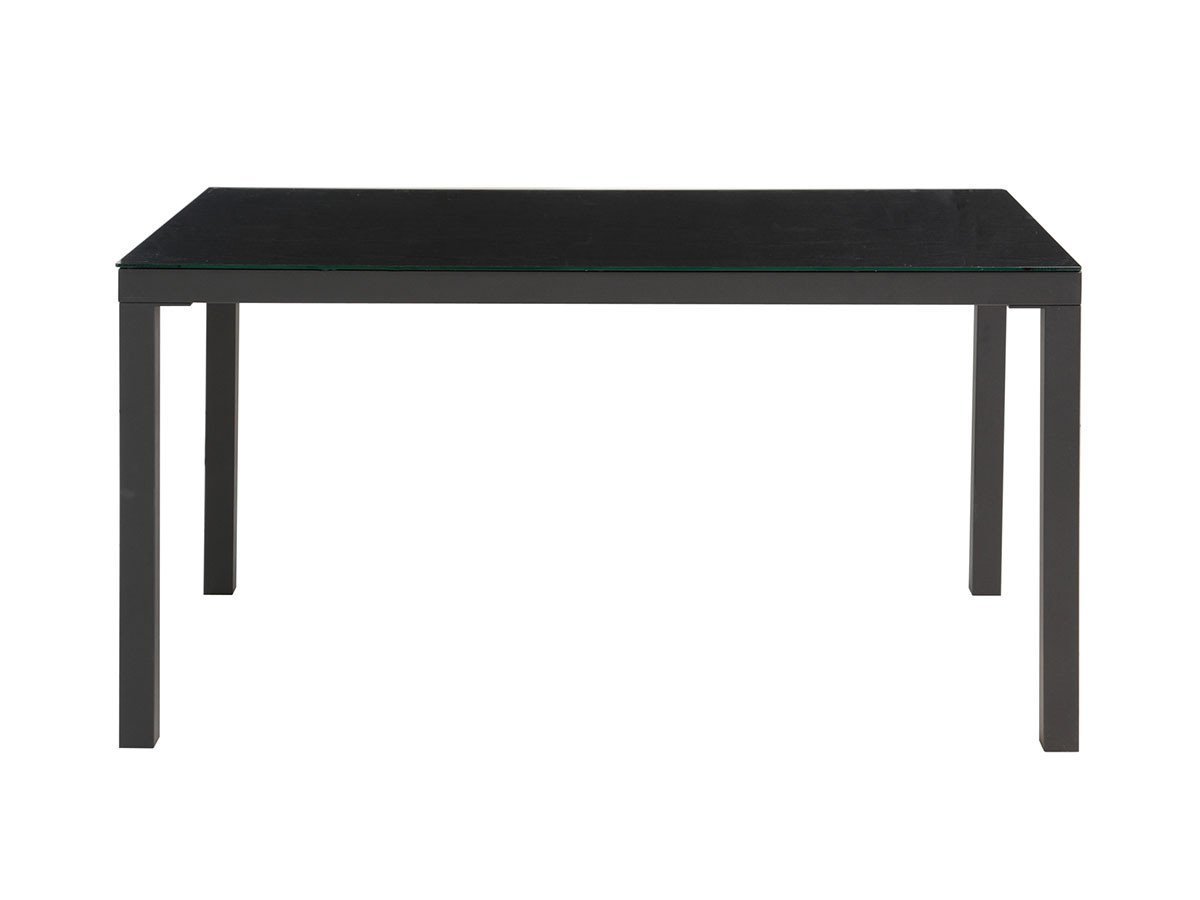 【フライミールーム/FLYMEe Room / GOODS】のDINING TABLE W135 / ダイニングテーブル 幅135cm f41203 インテリア・キッズ・メンズ・レディースファッション・服の通販 founy(ファニー) 　送料無料　Free Shipping　ガラス　Glass　テーブル　Table　デスク　Desk　フレーム　Flame　モダン　Modern　ワーク　Work　ホーム・キャンプ・アウトドア・お取り寄せ　Home,Garden,Outdoor,Camping Gear　家具・インテリア　Furniture　テーブル　Table　ダイニングテーブル　Dining Table　ブラック|ID: prp329100000008546 ipo3291000000030181957