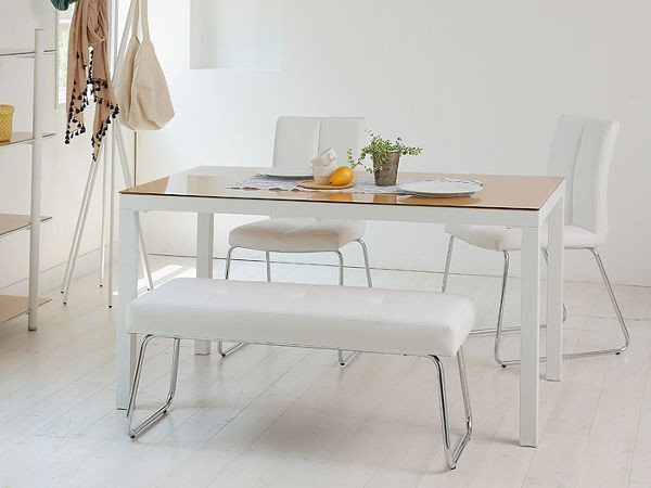 【フライミールーム/FLYMEe Room / GOODS】のDINING TABLE W135 / ダイニングテーブル 幅135cm f41203 人気、トレンドファッション・服の通販 founy(ファニー) 　送料無料　Free Shipping　ガラス　Glass　テーブル　Table　デスク　Desk　フレーム　Flame　モダン　Modern　ワーク　Work　ホーム・キャンプ・アウトドア・お取り寄せ　Home,Garden,Outdoor,Camping Gear　家具・インテリア　Furniture　テーブル　Table　ダイニングテーブル　Dining Table　other-5|ID: prp329100000008546 ipo3291000000031530727