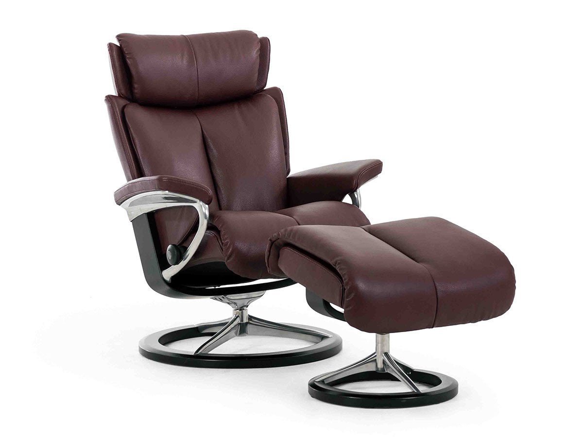 【ストレスレス/Stressless / GOODS】のStressless Magic Signature / ストレスレス マジック シグニチャー Mサイズ 人気、トレンドファッション・服の通販 founy(ファニー) 　ウッド　Wood　クッション　Cushion　シンプル　Simple　スタイリッシュ　Stylish　スプリング　Spring　センター　Center　フィット　Fit　フレーム　Flame　冬　Winter　ホーム・キャンプ・アウトドア・お取り寄せ　Home,Garden,Outdoor,Camping Gear　家具・インテリア　Home Furniture & Interior. Stylish & Functional Living Spaces　チェア・椅子　Chair　リクライニングチェア　Recliner Chair　other-2|ID: prp329100000008622 ipo3291000000031548775