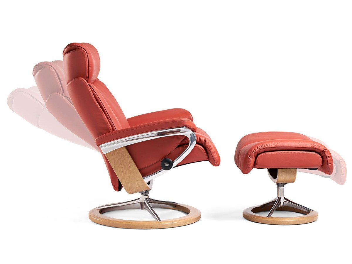 【ストレスレス/Stressless / GOODS】のStressless Magic Signature / ストレスレス マジック シグニチャー Mサイズ 人気、トレンドファッション・服の通販 founy(ファニー) 　ウッド　Wood　クッション　Cushion　シンプル　Simple　スタイリッシュ　Stylish　スプリング　Spring　センター　Center　フィット　Fit　フレーム　Flame　冬　Winter　ホーム・キャンプ・アウトドア・お取り寄せ　Home,Garden,Outdoor,Camping Gear　家具・インテリア　Home Furniture & Interior. Stylish & Functional Living Spaces　チェア・椅子　Chair　リクライニングチェア　Recliner Chair　other-6|ID: prp329100000008622 ipo3291000000031548779