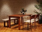 【マスターウォール/MASTERWAL / GOODS】のWILDWOOD DINING TABLE / ワイルドウッド ダイニングテーブル ウッドレッグス ウッド:ウォールナット、サイズ:幅180 × 奥行85cm、脚部タイプ:4LEGS(4本脚)|ID: prp329100000008668 ipo3291000000026444398