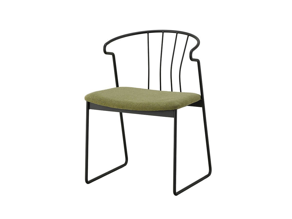 【杉山製作所/Sugiyama Seisakusho / GOODS】のfelice chair / フェリーチェ チェア(張座) インテリア・キッズ・メンズ・レディースファッション・服の通販 founy(ファニー) 　送料無料　Free Shipping　ホーム・キャンプ・アウトドア・お取り寄せ　Home,Garden,Outdoor,Camping Gear　家具・インテリア　Furniture　チェア・椅子　Chair　ダイニングチェア　Dining Chair　張地:カノア ローリエ(Aランク)、フレームサンドブラック|ID: prp329100000008726 ipo3291000000031779551