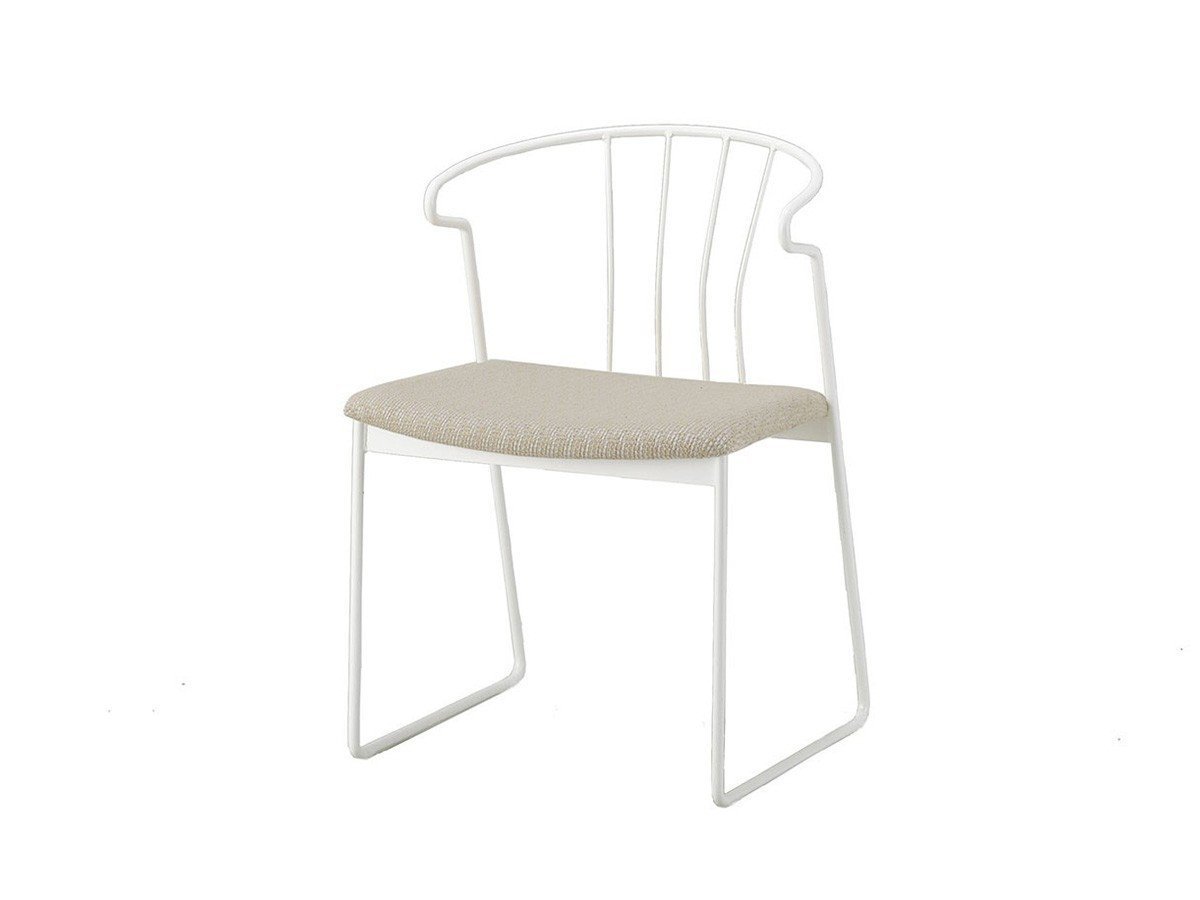 【杉山製作所/Sugiyama Seisakusho / GOODS】のfelice chair / フェリーチェ チェア(張座) インテリア・キッズ・メンズ・レディースファッション・服の通販 founy(ファニー) 　送料無料　Free Shipping　ホーム・キャンプ・アウトドア・お取り寄せ　Home,Garden,Outdoor,Camping Gear　家具・インテリア　Furniture　チェア・椅子　Chair　ダイニングチェア　Dining Chair　張地:ミナモ MI822(Aランク)、フレームサンドホワイト|ID: prp329100000008726 ipo3291000000031779554