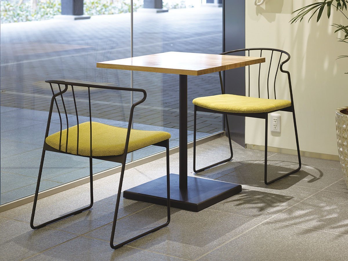 【杉山製作所/Sugiyama Seisakusho / GOODS】のfelice chair / フェリーチェ チェア(張座) インテリア・キッズ・メンズ・レディースファッション・服の通販 founy(ファニー) 　送料無料　Free Shipping　ホーム・キャンプ・アウトドア・お取り寄せ　Home,Garden,Outdoor,Camping Gear　家具・インテリア　Furniture　チェア・椅子　Chair　ダイニングチェア　Dining Chair　張地:カノア KMS ミモザ(Aランク)、フレームサンドブラック|ID: prp329100000008726 ipo3291000000031779560