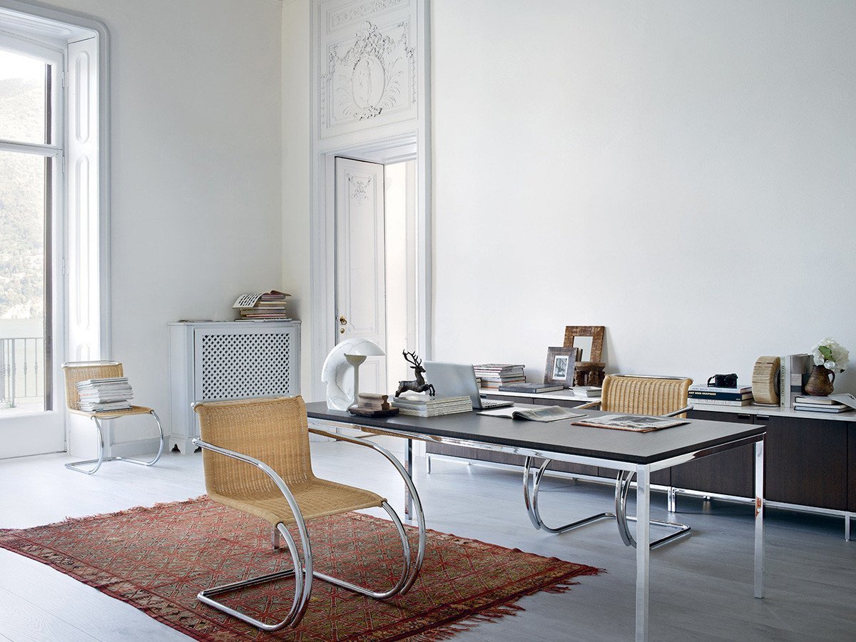 【ノル/Knoll / GOODS】のMies van der Rohe Collection MR Chair / ミース ファン デル ローエ コレクション MR チェア(籐張り) インテリア・キッズ・メンズ・レディースファッション・服の通販 founy(ファニー) 　送料無料　Free Shipping　クラシック　Classic, Timeless Style　コレクション　Collection, Seasonal Line　ホーム・キャンプ・アウトドア・お取り寄せ　Home Living / Home & Lifestyle / Camping Gear / Outdoor Camping　家具・インテリア　Home Furniture & Interior. Stylish & Functional Living Spaces　チェア・椅子　Seating & Chairs　ダイニングチェア・木製チェア　Dining Chairs　|ID: prp329100000008749 ipo3291000000034617114