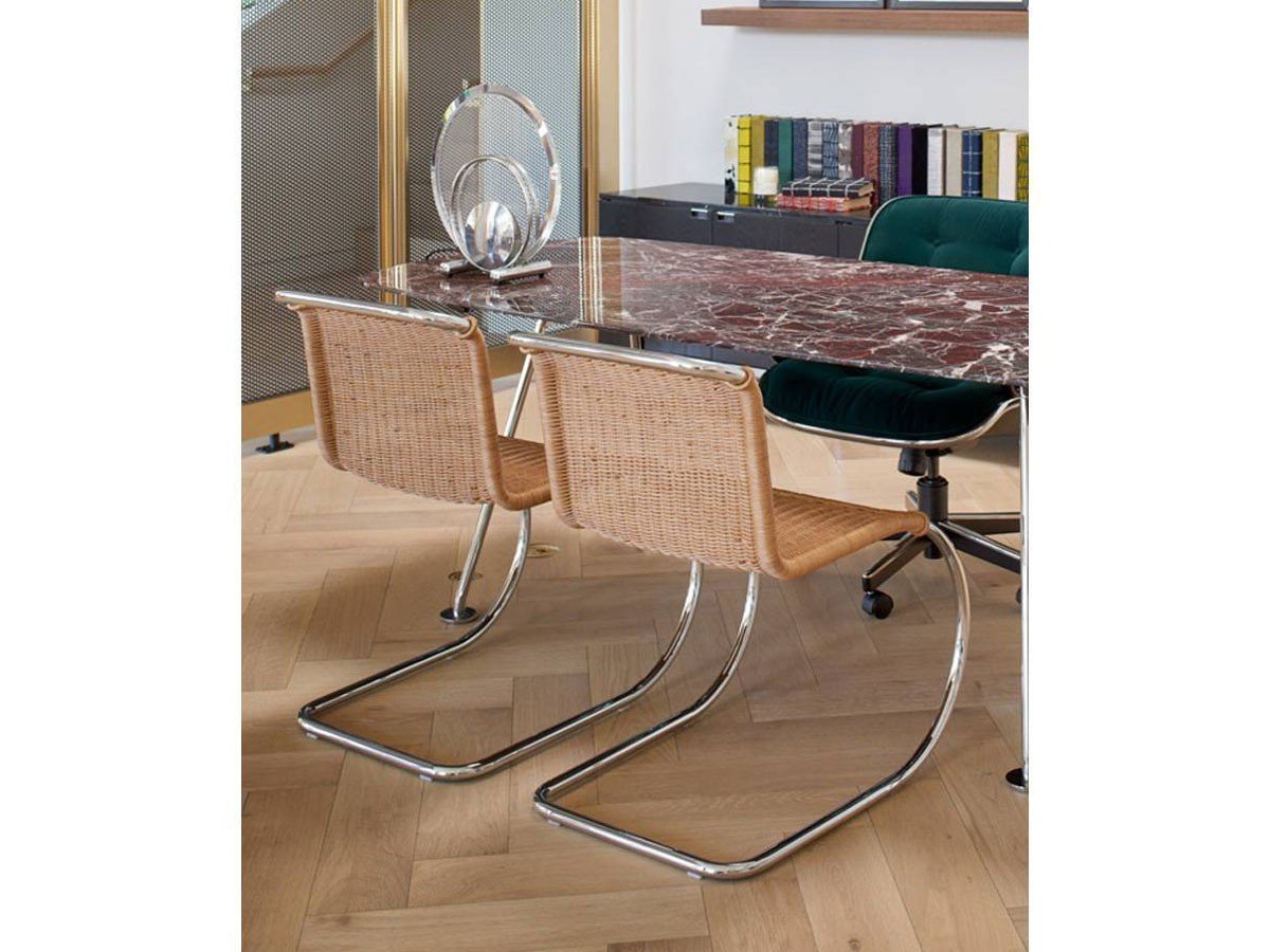 【ノル/Knoll / GOODS】のMies van der Rohe Collection MR Chair / ミース ファン デル ローエ コレクション MR チェア(籐張り) インテリア・キッズ・メンズ・レディースファッション・服の通販 founy(ファニー) 　送料無料　Free Shipping　クラシック　Classic, Timeless Style　コレクション　Collection, Seasonal Line　ホーム・キャンプ・アウトドア・お取り寄せ　Home Living / Home & Lifestyle / Camping Gear / Outdoor Camping　家具・インテリア　Home Furniture & Interior. Stylish & Functional Living Spaces　チェア・椅子　Seating & Chairs　ダイニングチェア・木製チェア　Dining Chairs　|ID: prp329100000008749 ipo3291000000034617116