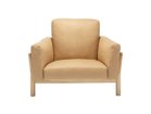 【カリモクニュースタンダード/KARIMOKU NEW STANDARD / GOODS】のCASTOR SOFA 1-SEATER / キャストールソファー 1人掛 張地:X580 ナチュラル(レザー)、フレームピュアオーク|ID: prp329100000008757 ipo3291000000030210929