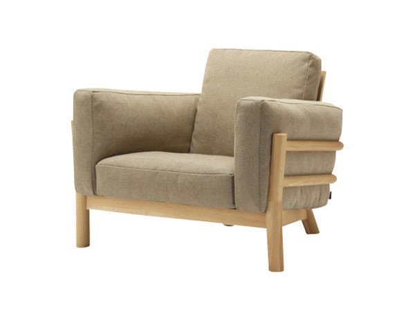 【カリモクニュースタンダード/KARIMOKU NEW STANDARD / GOODS】のCASTOR SOFA 1-SEATER / キャストールソファー 1人掛 インテリア・キッズ・メンズ・レディースファッション・服の通販 founy(ファニー) 　クッション　Cushion, Throw Pillow　フェザー　Feather, Feather Detail　フォーム　Form　ホーム・キャンプ・アウトドア・お取り寄せ　Home Living / Home & Lifestyle / Camping Gear / Outdoor Camping　家具・インテリア　Home Furniture & Interior. Stylish & Functional Living Spaces　ソファー　Couches & Sofas　張地:ベージュ(タープ)、フレームピュアオーク|ID: prp329100000008757 ipo3291000000030210956