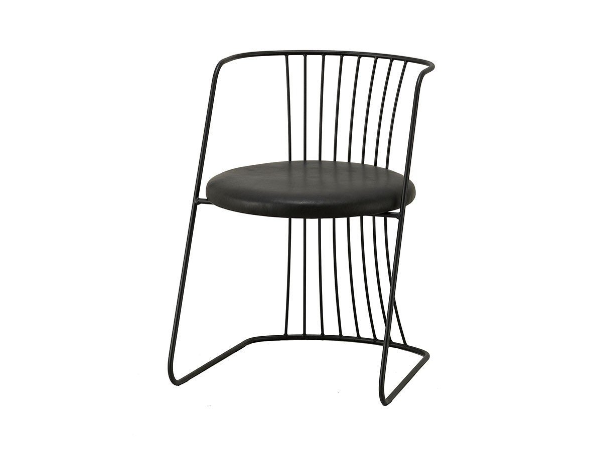 【杉山製作所/Sugiyama Seisakusho / GOODS】のTSUZUMI CHAIR / ツヅミ チェア インテリア・キッズ・メンズ・レディースファッション・服の通販 founy(ファニー) 　送料無料　Free Shipping　クッション　Cushion　フレーム　Flame　モチーフ　Motif　ホーム・キャンプ・アウトドア・お取り寄せ　Home,Garden,Outdoor,Camping Gear　家具・インテリア　Furniture　チェア・椅子　Chair　ダイニングチェア　Dining Chair　張地:牛革 AGBL エージングレザー黒(Bランク)、フレームサンドブラック|ID: prp329100000008769 ipo3291000000031779538