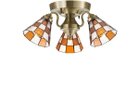 【フライミー ファクトリー/FLYMEe Factory / GOODS】のCUSTOM SERIES 3 Ceiling Lamp × Stained Glass Checker / カスタムシリーズ 3灯シーリングランプ × ステンドグラス(チェッカー) 器具本体:ゴールド|ID: prp329100000008783 ipo3291000000031902971