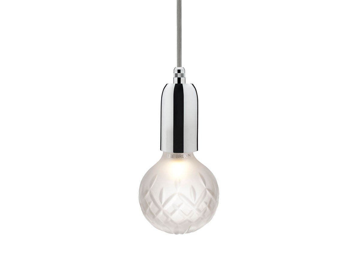 【リーブルーム/LEE BROOM / GOODS】のCRYSTAL BULB PENDANT / クリスタルバルブ ペンダント インテリア・キッズ・メンズ・レディースファッション・服の通販 founy(ファニー) 　送料無料　Free Shipping　カッティング　Cutting　クリスタル　Crystal　グラス　Glass　ハンド　Hand　ホーム・キャンプ・アウトドア・お取り寄せ　Home,Garden,Outdoor,Camping Gear　家具・インテリア　Furniture　ライト・照明　Lighting & Light Fixtures　ペンダントライト　Pendant Light　本体ポリッシュドクローム、電球フロスト|ID: prp329100000008845 ipo3291000000014874149