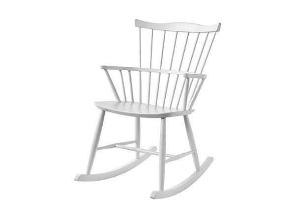 【FDBモブラー/FDB Møbler / GOODS】のJ52G / J52G インテリア・キッズ・メンズ・レディースファッション・服の通販 founy(ファニー) 　送料無料　Free Shipping　シンプル　Simple　人気　Popularity　ホーム・キャンプ・アウトドア・お取り寄せ　Home,Garden,Outdoor,Camping Gear　家具・インテリア　Furniture　チェア・椅子　Chair　ロッキングチェア　Rocking Chair　ホワイト|ID: prp329100000008876 ipo3291000000007932828