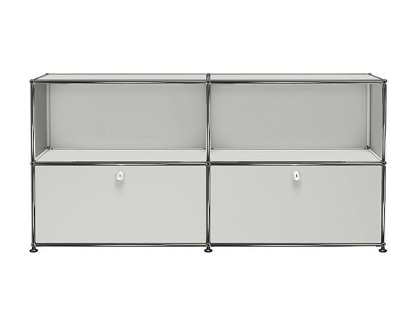 【ユーエスエム/USM / GOODS】のUSM Haller Sideboard / USMハラー サイドボード W / D / H:1523 / 373 / 740mm ドロップダウンドア × 2 インテリア・キッズ・メンズ・レディースファッション・服の通販 founy(ファニー) 　コレクション　Collection　シンプル　Simple　ニューヨーク　New York　バランス　Balance　ボックス　Box　ホーム・キャンプ・アウトドア・お取り寄せ　Home,Garden,Outdoor,Camping Gear　家具・インテリア　Furniture　収納家具・キャビネット　Storage Furniture　サイドボード　Sideboard　ライトグレー(海外取り寄せ)|ID: prp329100000008898 ipo3291000000028128655