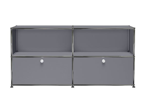 【ユーエスエム/USM / GOODS】のUSM Haller Sideboard / USMハラー サイドボード W / D / H:1523 / 373 / 740mm ドロップダウンドア × 2 インテリア・キッズ・メンズ・レディースファッション・服の通販 founy(ファニー) 　コレクション　Collection　シンプル　Simple　ニューヨーク　New York　バランス　Balance　ボックス　Box　ホーム・キャンプ・アウトドア・お取り寄せ　Home,Garden,Outdoor,Camping Gear　家具・インテリア　Furniture　収納家具・キャビネット　Storage Furniture　サイドボード　Sideboard　ミッドグレー(海外取り寄せ)|ID: prp329100000008898 ipo3291000000028128658