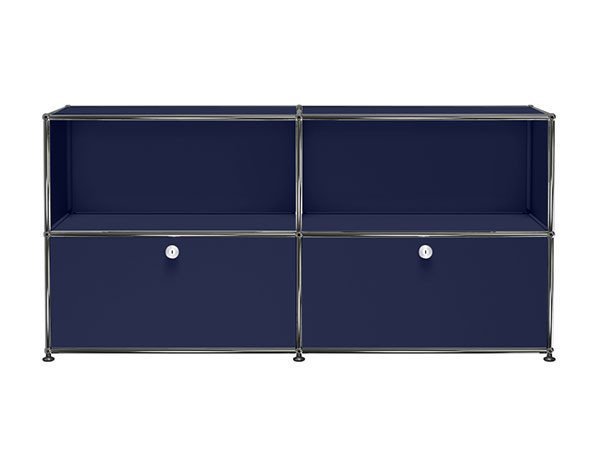 【ユーエスエム/USM / GOODS】のUSM Haller Sideboard / USMハラー サイドボード W / D / H:1523 / 373 / 740mm ドロップダウンドア × 2 インテリア・キッズ・メンズ・レディースファッション・服の通販 founy(ファニー) 　コレクション　Collection　シンプル　Simple　ニューヨーク　New York　バランス　Balance　ボックス　Box　ホーム・キャンプ・アウトドア・お取り寄せ　Home,Garden,Outdoor,Camping Gear　家具・インテリア　Furniture　収納家具・キャビネット　Storage Furniture　サイドボード　Sideboard　スティールブルー(海外取り寄せ)|ID: prp329100000008898 ipo3291000000028128661