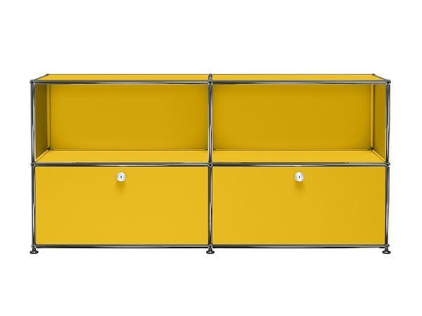 【ユーエスエム/USM / GOODS】のUSM Haller Sideboard / USMハラー サイドボード W / D / H:1523 / 373 / 740mm ドロップダウンドア × 2 インテリア・キッズ・メンズ・レディースファッション・服の通販 founy(ファニー) 　コレクション　Collection　シンプル　Simple　ニューヨーク　New York　バランス　Balance　ボックス　Box　ホーム・キャンプ・アウトドア・お取り寄せ　Home,Garden,Outdoor,Camping Gear　家具・インテリア　Furniture　収納家具・キャビネット　Storage Furniture　サイドボード　Sideboard　ゴールデンイエロー(海外取り寄せ)|ID: prp329100000008898 ipo3291000000028128668