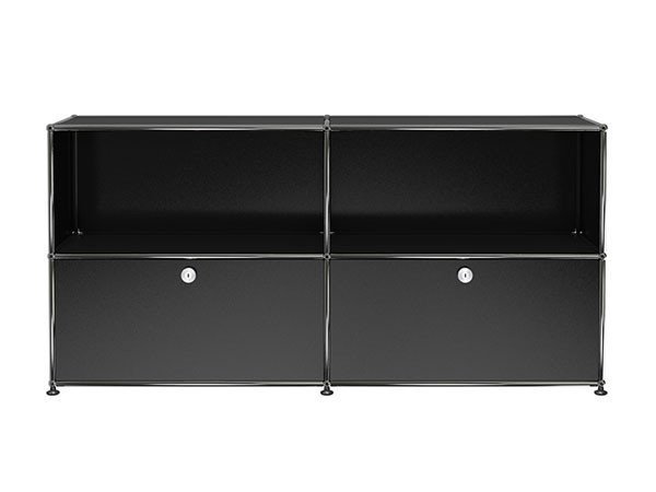 【ユーエスエム/USM / GOODS】のUSM Haller Sideboard / USMハラー サイドボード W / D / H:1523 / 373 / 740mm ドロップダウンドア × 2 インテリア・キッズ・メンズ・レディースファッション・服の通販 founy(ファニー) コレクション Collection, Seasonal Line シンプル Simple, Minimal ニューヨーク New York, NYC Style バランス Balance, Style Balance ボックス Boxy, Box Shape ホーム・キャンプ・アウトドア・お取り寄せ Home Living / Home & Lifestyle / Camping Gear / Outdoor Camping 家具・インテリア Home Furniture & Interior. Stylish & Functional Living Spaces 収納家具・キャビネット Storage Furniture サイドボード・リビング収納 Cabinet / Storage Cabinet グラファイトブラック(基本定番色)|ID: prp329100000008898 ipo3291000000036813574