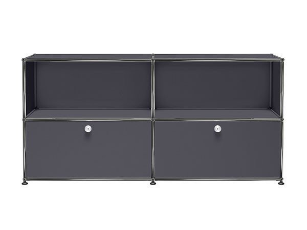 【ユーエスエム/USM / GOODS】のUSM Haller Sideboard / USMハラー サイドボード W / D / H:1523 / 373 / 740mm ドロップダウンドア × 2 インテリア・キッズ・メンズ・レディースファッション・服の通販 founy(ファニー) コレクション Collection, Seasonal Line シンプル Simple, Minimal ニューヨーク New York, NYC Style バランス Balance, Style Balance ボックス Boxy, Box Shape ホーム・キャンプ・アウトドア・お取り寄せ Home Living / Home & Lifestyle / Camping Gear / Outdoor Camping 家具・インテリア Home Furniture & Interior. Stylish & Functional Living Spaces 収納家具・キャビネット Storage Furniture サイドボード・リビング収納 Cabinet / Storage Cabinet アントラサイト(海外取り寄せ)|ID: prp329100000008898 ipo3291000000036813580