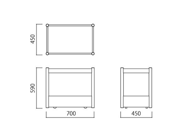 【イデー/IDEE / GOODS】のDIMANCHE TROLLEY / ディモンシュ トロリー インテリア・キッズ・メンズ・レディースファッション・服の通販 founy(ファニー) 　リラックス　Relax, Relaxed Fit　ホーム・キャンプ・アウトドア・お取り寄せ　Home Living / Home & Lifestyle / Camping Gear / Outdoor Camping　キッチン・ダイニング　Kitchen & Dining Essentials. Stylish & Functional Tableware　キッチン収納　Kitchen Storage　キッチン収納・食器棚・レンジ台　Kitchen Cabinet　|ID: prp329100000009129 ipo3291000000036768459