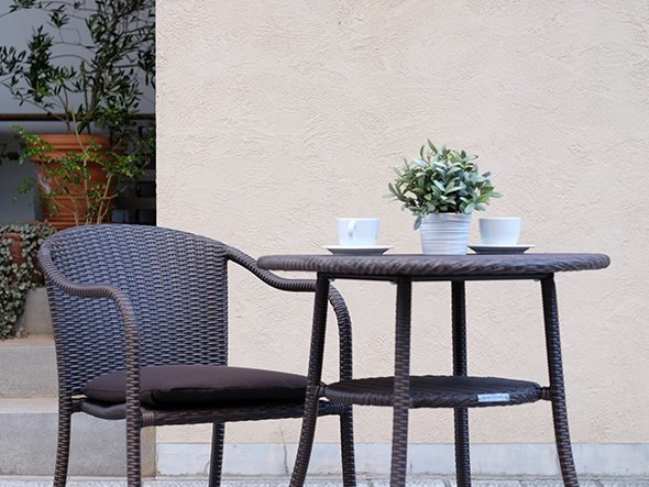 【フライミーヴィラ/FLYMEe Villa / GOODS】のGarden Arm Chair / ガーデンアームチェア f18598 インテリア・キッズ・メンズ・レディースファッション・服の通販 founy(ファニー) 　アクリル　Acrylic　ガーデン　Garden　クッション　Cushion　軽量　Lightweight　ファブリック　Fabric　ラタン　Rattan　リゾート　Resort　送料無料　Free Shipping　オプションのクッションは張地をご選択いただけます。|ID: prp329100000009144 ipo3291000000025312331