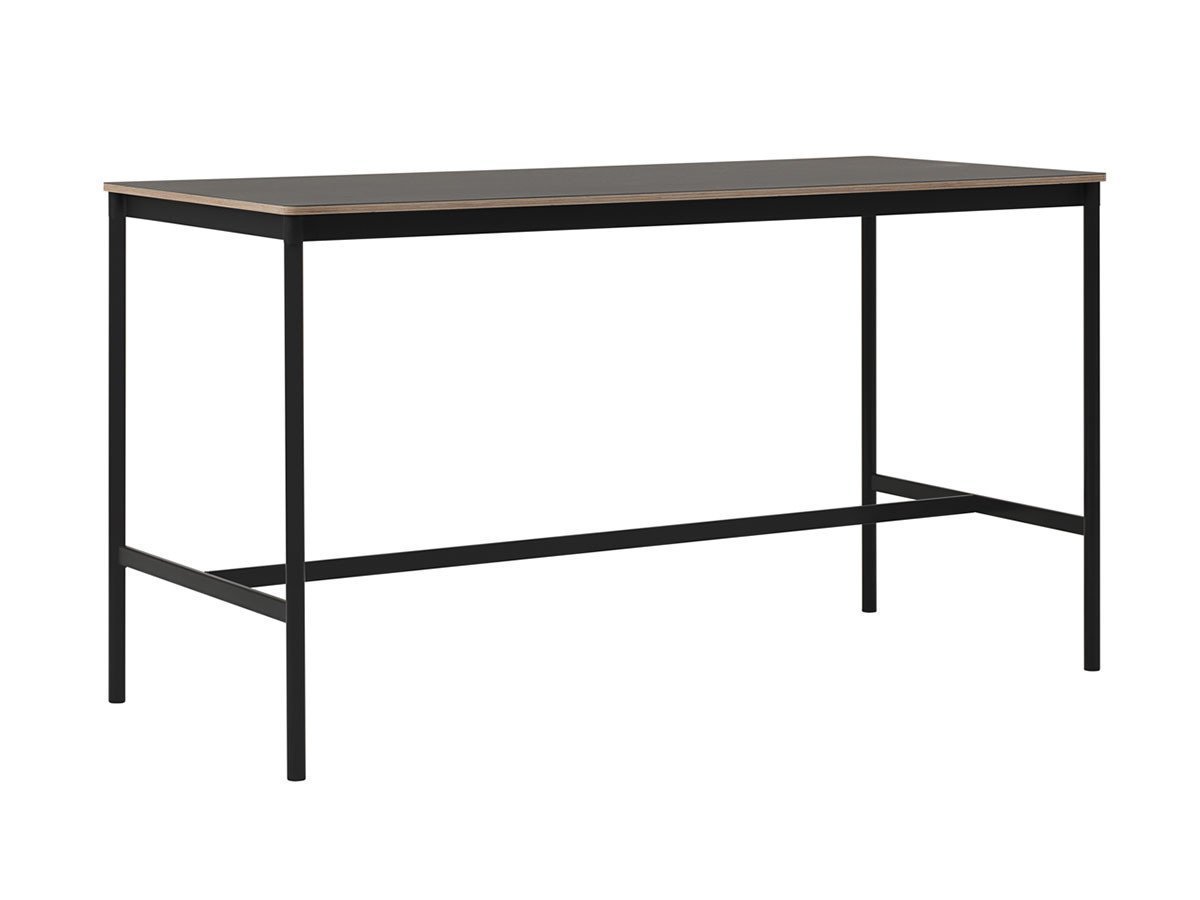 【ムート/MUUTO / GOODS】のBASE HIGH TABLE / ベース ハイテーブル(190 × 85 × H:105) インテリア・キッズ・メンズ・レディースファッション・服の通販 founy(ファニー) 　アクリル　Acrylic　シンプル　Simple　テーブル　Table　フレーム　Flame　ホーム・キャンプ・アウトドア・お取り寄せ　Home,Garden,Outdoor,Camping Gear　家具・インテリア　Furniture　テーブル　Table　コンソール・カウンターテーブル　Console/Counter Table　ブラックリノリウム / プライウッド / ブラック|ID: prp329100000009155 ipo3291000000030182823