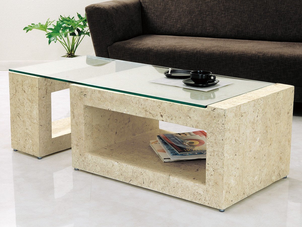 【フライミーヴィラ/FLYMEe Villa / GOODS】のSTONE LIVING TABLE / ストーン リビングテーブル #33616 インテリア・キッズ・メンズ・レディースファッション・服の通販 founy(ファニー) 　エレガント 上品　Elegant　ガラス　Glass　ストーン　Stone　センター　Center　テーブル　Table　ホーム・キャンプ・アウトドア・お取り寄せ　Home,Garden,Outdoor,Camping Gear　家具・インテリア　Furniture　テーブル　Table　ローテーブル・センターテーブル　Low Table/Center Table　-|ID: prp329100000009164 ipo3291000000030179730