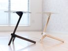 【デュエンデ/DUENDE / GOODS】のTRE / トレ サイドテーブル 左:同シリーズの「オイルステインフィニッシュタイプ」、右:本商品|ID: prp329100000009257 ipo3291000000037276010