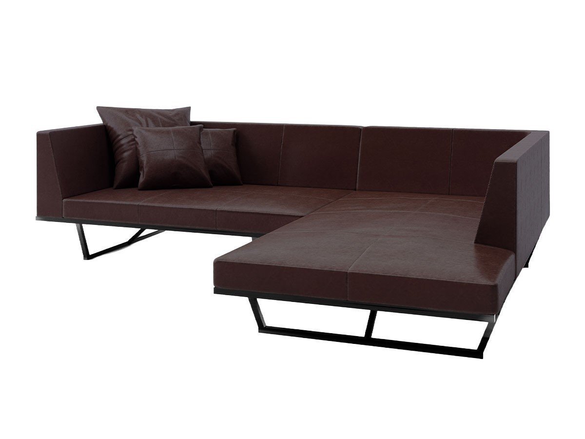【杉山製作所/Sugiyama Seisakusho / GOODS】のKUROTETSU FLAT SOFA ONE ARM + COUCH / クロテツ フラットソファ ワンアーム + カウチ インテリア・キッズ・メンズ・レディースファッション・服の通販 founy(ファニー) 　クッション　Cushion, Throw Pillow　クール　Cool, Chic　シンプル　Simple, Minimal　スクエア　Square, Square Shape　フラット　Flat, Flat Shoes　フレーム　Frame, Outline　ホーム・キャンプ・アウトドア・お取り寄せ　Home Living / Home & Lifestyle / Camping Gear / Outdoor Camping　家具・インテリア　Home Furniture & Interior. Stylish & Functional Living Spaces　ソファー　Couches & Sofas　カウチソファ・シェーズロング　Chaise Lounge Sofas　張地:サンテリア ダークブラウン 302、タイプ:カウチ L|ID: prp329100000009270 ipo3291000000036856690