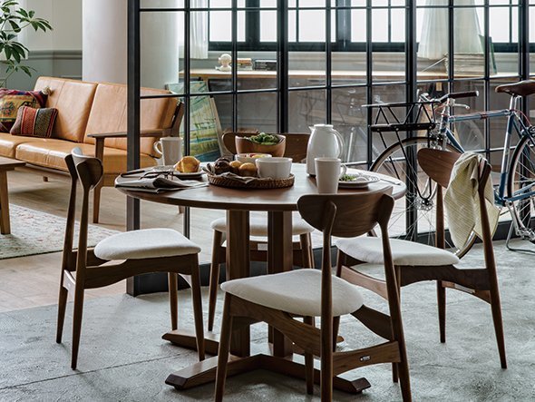 【ナガノインテリア/NAGANO INTERIOR / GOODS】のREAL Order table / リアル オーダーテーブル DT627 インテリア・キッズ・メンズ・レディースファッション・服の通販 founy(ファニー) 　ウッド　Wooden Design　シンプル　Simple, Minimal　テーブル　Table, Dining Table　ラウンド　Round, Round Neck　リアル　Real, Realistic　ホーム・キャンプ・アウトドア・お取り寄せ　Home Living / Home & Lifestyle / Camping Gear / Outdoor Camping　家具・インテリア　Home Furniture & Interior. Stylish & Functional Living Spaces　テーブル　Dining, Coffee & Side Tables　ダイニングテーブル・食卓テーブル　Dining Tables　ウッド:ウォールナット材 WN(ウレタン塗装)、サイズ:直径110cm|ID: prp329100000009275 ipo3291000000036861247