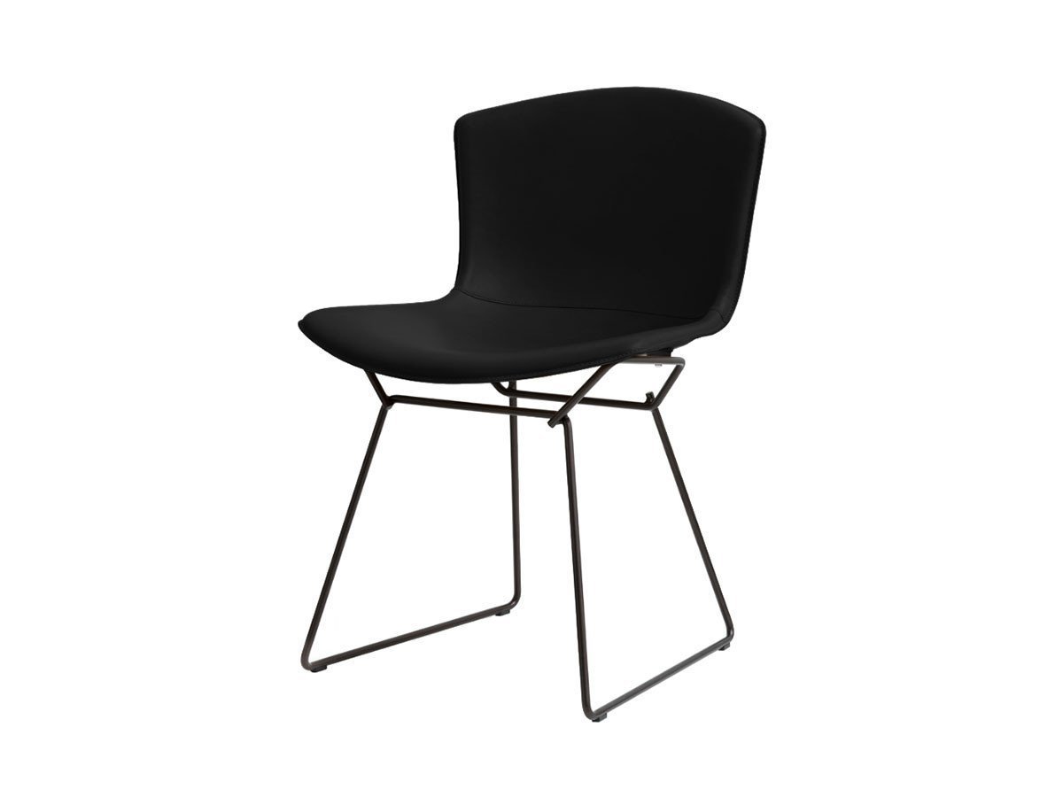 【ノル/Knoll / GOODS】のBertoia Collection Side Chair in Cowhide / ベルトイア コレクション サイドチェア(カウハイド) インテリア・キッズ・メンズ・レディースファッション・服の通販 founy(ファニー) 　送料無料　Free Shipping　コレクション　Collection, Seasonal Line　フィット　Fit, Slim Fit　モダン　Modern, Contemporary　ホーム・キャンプ・アウトドア・お取り寄せ　Home Living / Home & Lifestyle / Camping Gear / Outdoor Camping　家具・インテリア　Home Furniture & Interior. Stylish & Functional Living Spaces　チェア・椅子　Seating & Chairs　ダイニングチェア・木製チェア　Dining Chairs　張地:Black CB1、脚部ブラック|ID: prp329100000009309 ipo3291000000035890988