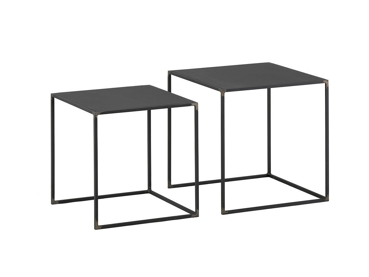 【杉山製作所/Sugiyama Seisakusho / GOODS】のKUROTETSU SHIN NEST TABLE / クロテツ シン ネストテーブル 人気、トレンドファッション・服の通販 founy(ファニー) 　送料無料　Free Shipping　クール　Cool, Chic　スクエア　Square, Square Shape　テーブル　Table, Dining Table　フレーム　Frame, Outline　ホーム・キャンプ・アウトドア・お取り寄せ　Home Living / Home & Lifestyle / Camping Gear / Outdoor Camping　家具・インテリア　Home Furniture & Interior. Stylish & Functional Living Spaces　その他 インテリア雑貨、家具　Home Decor & Furniture Extras　 other-1|ID: prp329100000009322 ipo3291000000036819368